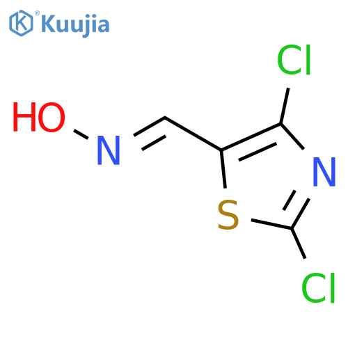 2,4-dichloro-1,3-thiazole-5-carboxaldehyde oxime structure