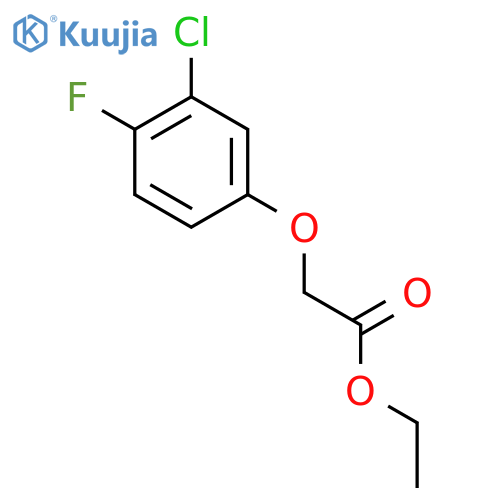 Acetic acid, (3-chloro-4-fluorophenoxy)-, ethyl ester structure