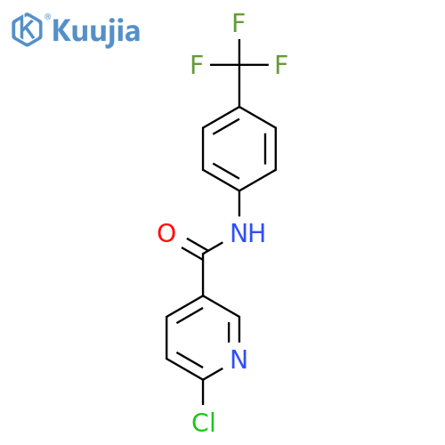 6-chloro-N-4-(trifluoromethyl)phenylpyridine-3-carboxamide structure