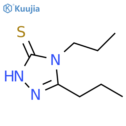 3,4-dipropyl-1H-1,2,4-triazole-5-thione structure