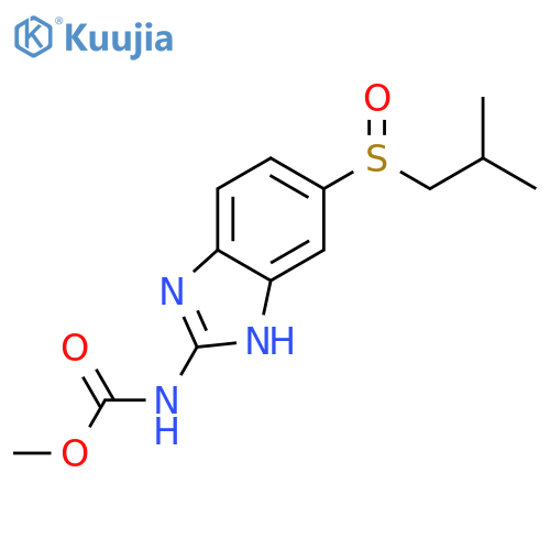 Carbamic acid, [5-[(2-methylpropyl)sulfinyl]-1H-benzimidazol-2-yl]-,methyl ester structure