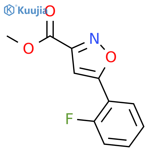 methyl 5-(2-fluorophenyl)-1,2-oxazole-3-carboxylate structure