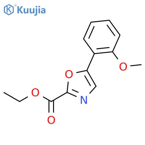 ethyl 5-(2-methoxyphenyl)oxazole-2-carboxylate structure