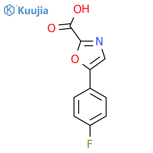 5-(4-Fluorophenyl)-1,3-oxazole-2-carboxylic acid structure