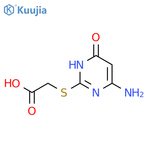 2-(4-amino-6-oxo-1,6-dihydropyrimidin-2-yl)sulfanylacetic Acid structure
