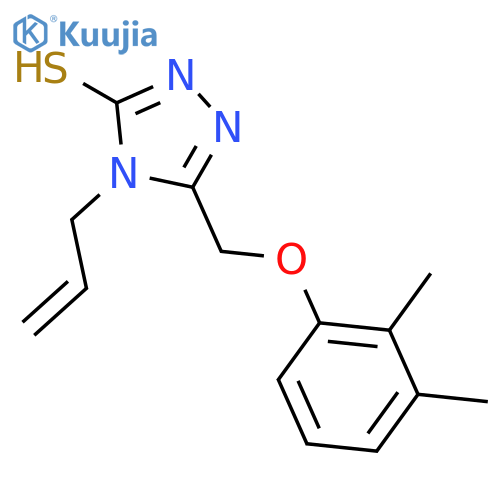 4-Allyl-5-(2,3-dimethylphenoxy)methyl-4H-1,2,4-triazole-3-thiol structure