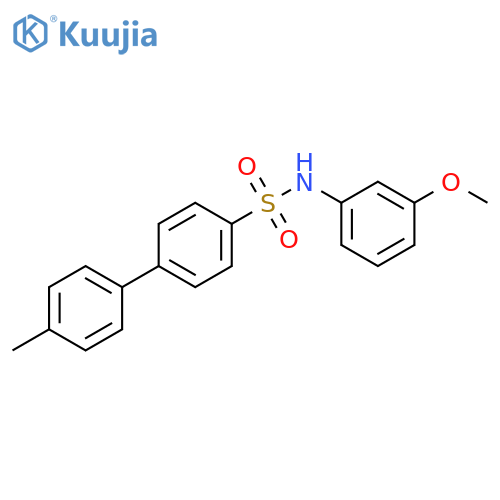 N-(3-methoxyphenyl)-4'-methyl-[1,1'-biphenyl]-4-sulfonamide structure