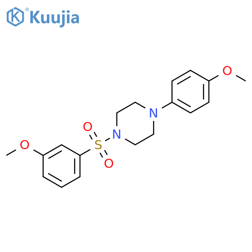 1-(3-methoxybenzenesulfonyl)-4-(4-methoxyphenyl)piperazine structure