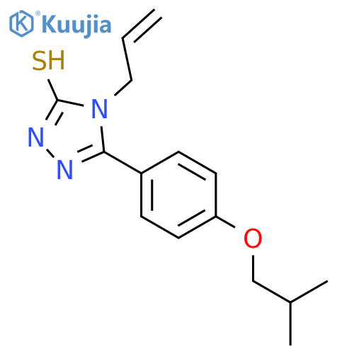 4-Allyl-5-(4-isobutoxyphenyl)-4H-1,2,4-triazole-3-thiol structure