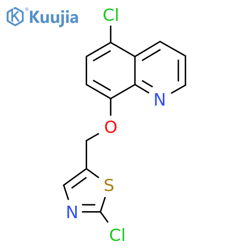 5-Chloro-8-[(2-chloro-1,3-thiazol-5-yl)methoxy]quinoline structure