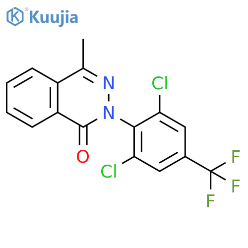 2-[2,6-Dichloro-4-(trifluoromethyl)phenyl]-4-methyl-1,2-dihydrophthalazin-1-one structure