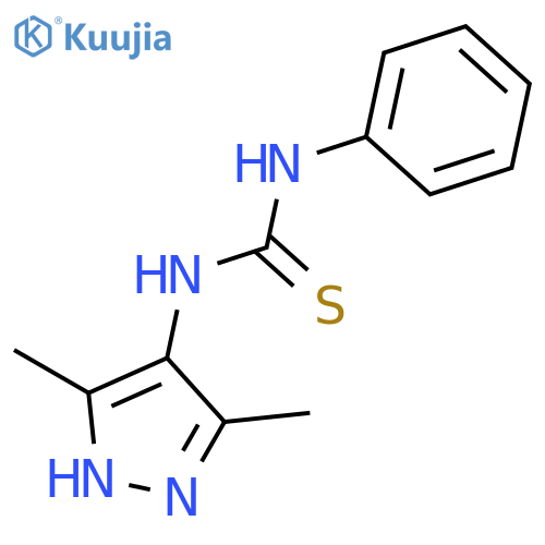 1-(3,5-dimethyl-1h-pyrazol-4-yl)-3-phenylthiourea structure