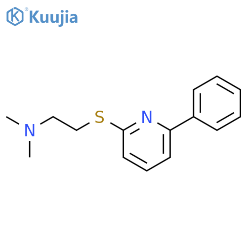 dimethyl({2-(6-phenylpyridin-2-yl)sulfanylethyl})amine structure