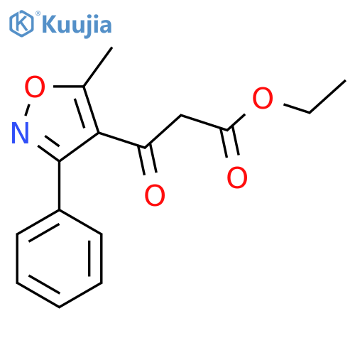 3-(5-Methyl-3-phenylisoxazol-4-yl)-3-oxo-propionic acid ethyl ester structure