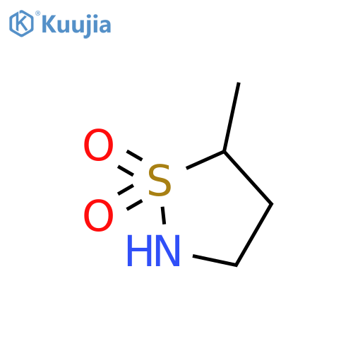 5-methyl-1lambda6,2-thiazolidine-1,1-dione structure