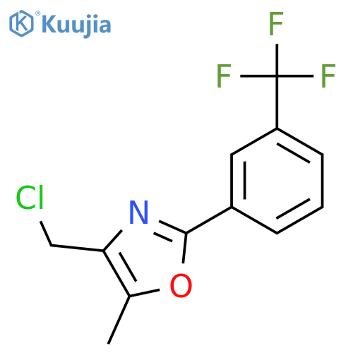 4-(chloromethyl)-5-methyl-2-3-(trifluoromethyl)phenyl-1,3-oxazole structure