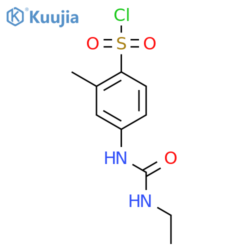 4-(3-Ethylureido)-2-methylbenzenesulfonyl chloride structure