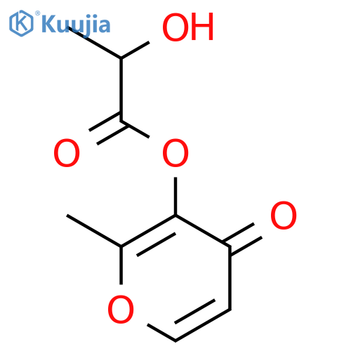 2-methyl-4-oxo-4H-pyran-3-yl lactate structure