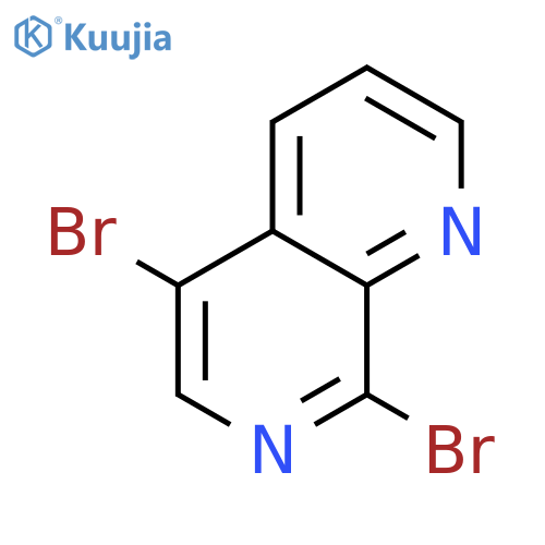 1,7-Naphthyridine, 5,8-dibromo- structure