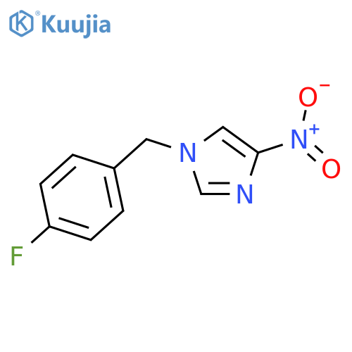 1-(4-fluorophenyl)methyl-4-nitro-1H-imidazole structure