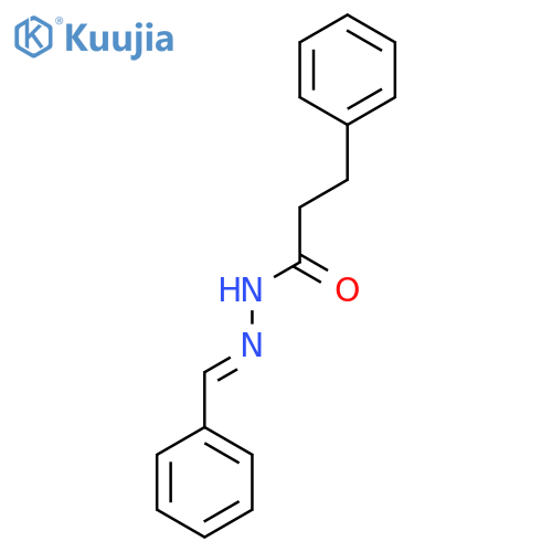 3-phenyl-N'-(1E)-phenylmethylidenepropanehydrazide structure