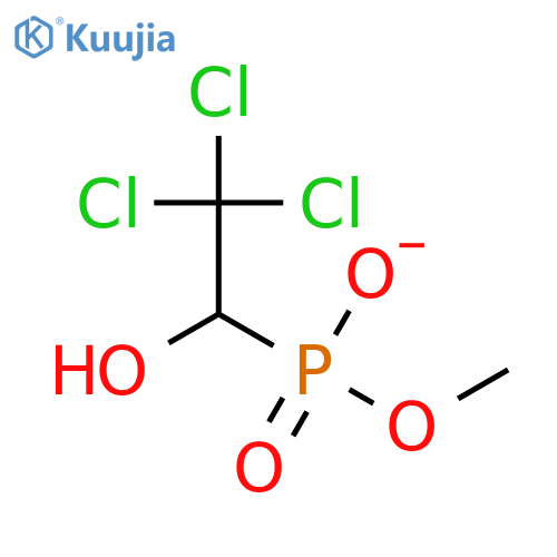 methoxy(2,2,2-trichloro-1-hydroxyethyl)phosphinic acid structure