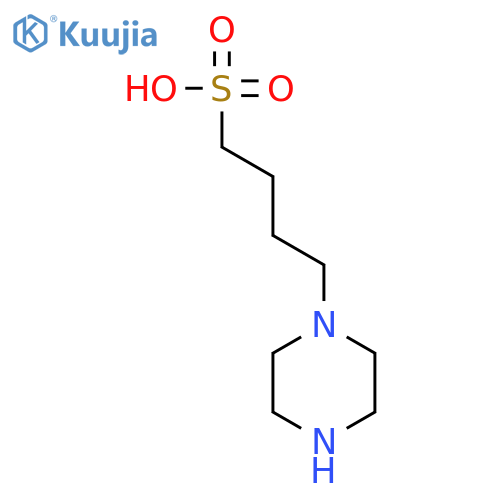 1-Piperazinebutanesulfonic acid structure