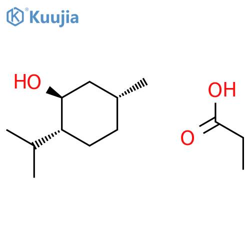 [1S-(1alpha,2beta,5beta)]-2-(isopropyl)-5-methylcyclohexyl propionate structure