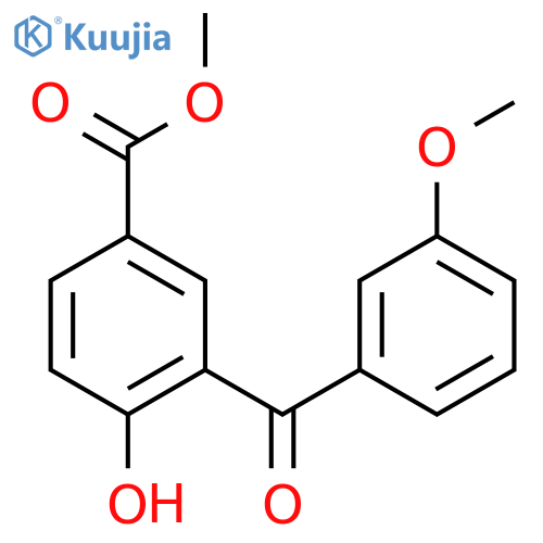 4-Hydroxy-3-(3-methoxybenzoyl)benzoic Acid Methyl Ester structure