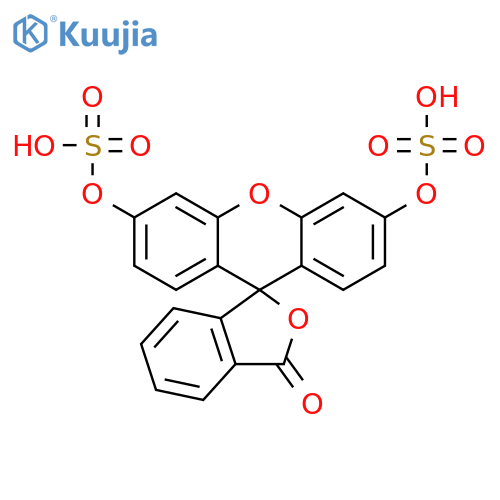 Spiro[isobenzofuran-1(3H),9'-[9H]xanthen]-3-one, 3',6'-bis(sulfooxy)- structure