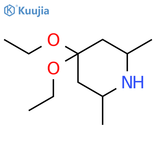Piperidine, 4,4-diethoxy-2,6-dimethyl-(9ci) structure