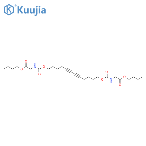 5,7-dodecadiyn-1,12-diol bis[n-(butoxycarbonylmethyl)carbamate] structure