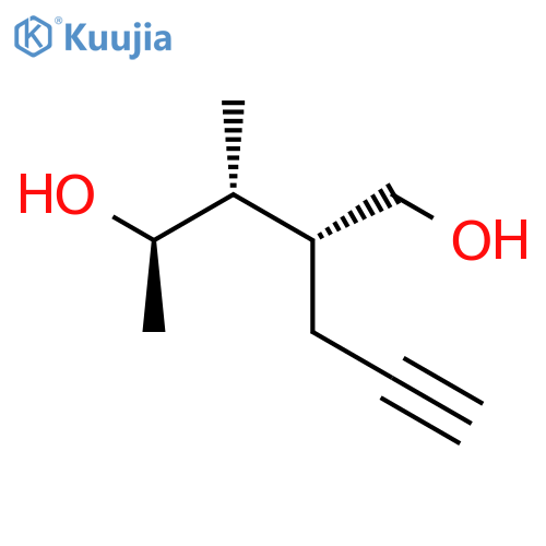 1,4-PENTANEDIOL, 3-METHYL-2-(2-PROPYNYL)-, (2R*,3R*,4R*)- structure