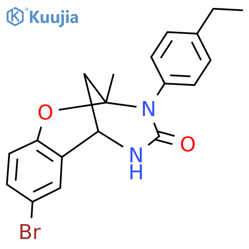 4-bromo-10-(4-ethylphenyl)-9-methyl-8-oxa-10,12-diazatricyclo7.3.1.0^{2,7}trideca-2,4,6-trien-11-one structure