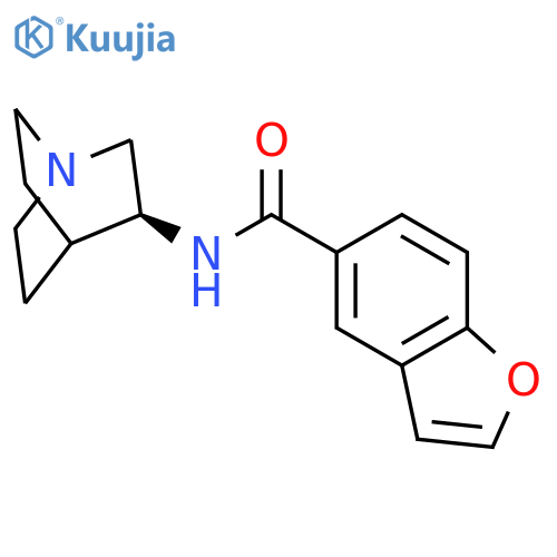 5-BENZOFURANCARBOXAMIDE, N-(3S)-1-AZABICYCLO[2.2.2]OCT-3-YL- structure