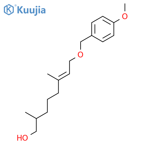 6-OCTEN-1-OL, 8-[(4-METHOXYPHENYL)METHOXY]-2,6-DIMETHYL-, (6E)- structure