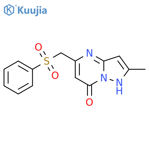 2-Methyl-5-[(phenylsulfonyl)methyl]pyrazolo[1,5-a]pyrimidin-7-ol structure