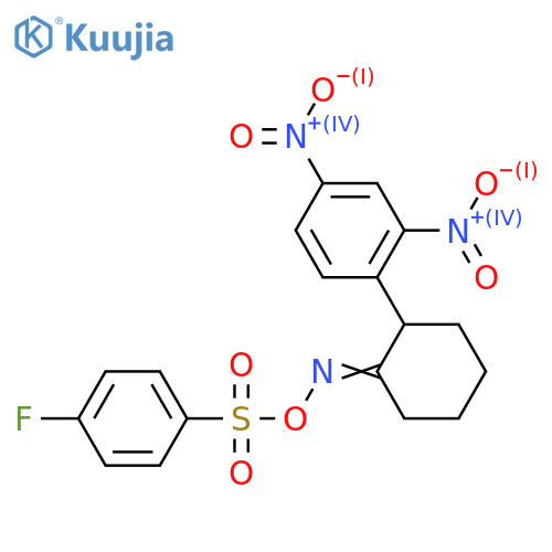 (([2-(2,4-DINITROPHENYL)CYCLOHEXYLIDEN]AMINO)OXY)(4-FLUOROPHENYL)DIOXO-LAMBDA6-SULFANE structure