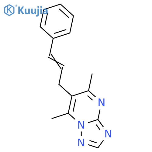 5,7-DIMETHYL-6-[(E)-3-PHENYL-2-PROPENYL][1,2,4]TRIAZOLO[1,5-A]PYRIMIDINE structure