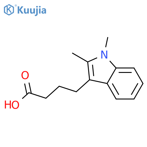4-(1,2-dimethyl-1H-indol-3-yl)butanoic acid structure