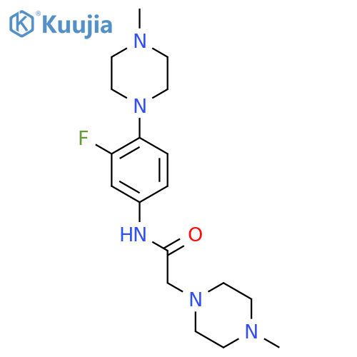 N-[3-Fluoro-4-(4-methylpiperazin-1-yl)phenyl]-2-(4-methylpiperazin-1-yl)acetamide structure