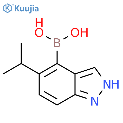 [5-(1-METHYLETHYL)-1H-INDAZOL-4-YL] BORONIC ACID structure