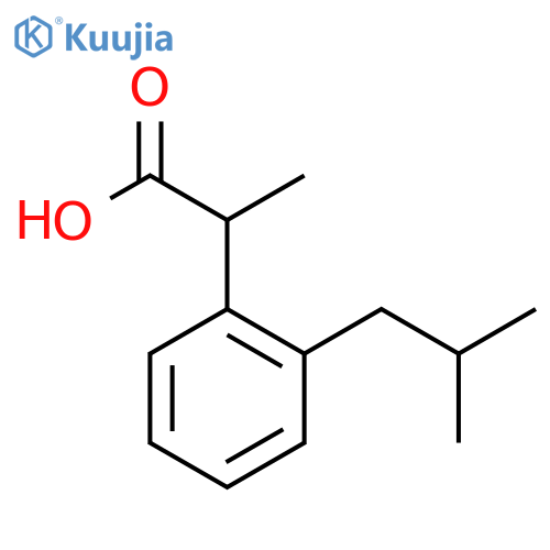 α-Methyl-2-(2-methylpropyl)benzeneacetic Acid structure
