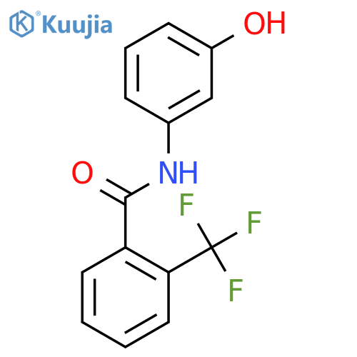 N-(3-Hydroxyphenyl)-2-(trifluoromethyl)benzamide structure