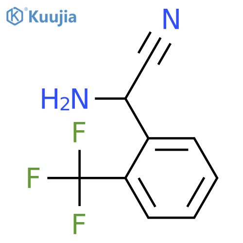 Benzeneacetonitrile, α-amino-2-(trifluoromethyl)- structure