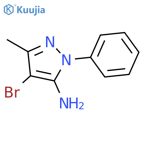 4-Bromo-3-methyl-1-phenyl-1H-pyrazol-5-amine structure