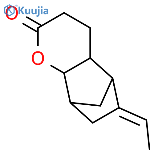 9-Ethylidene-3-oxatricyclo(6.2.1.02,7)undecane-4-one structure