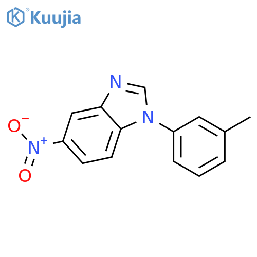 1-(3-methylphenyl)-5-nitro-1H-benzimidazole structure