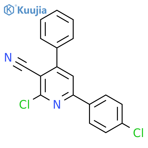 2-Chloro-6-(4-chlorophenyl)-4-phenylnicotinonitrile structure
