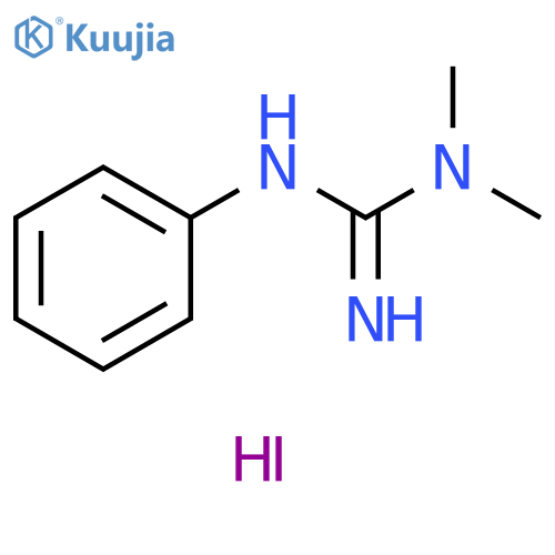 1,1-dimethyl-2-phenylguanidine hydroiodide structure